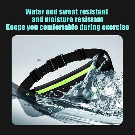 ZipGo Atlas™ Reflective Running Waist Pack – Adjustable High-Visibility Fitness Belt