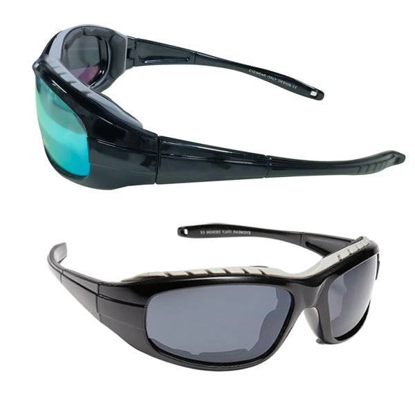 ZipGo Atlas™ Aero-Guard Sports Sunglasses – 2 Pair Wind Resistant Outdoor Eyewear Set