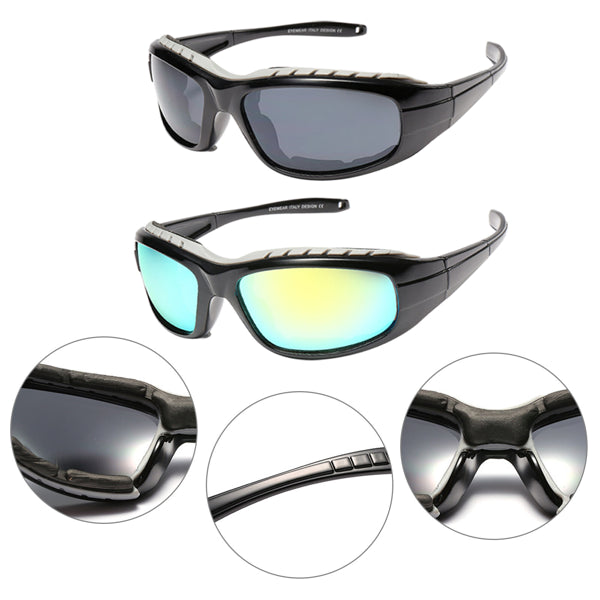 ZipGo Atlas™ Aero-Guard Sports Sunglasses – 2 Pair Wind Resistant Outdoor Eyewear Set