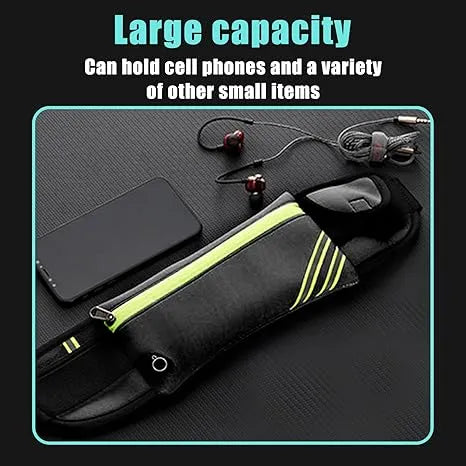 ZipGo Atlas™ Reflective Running Waist Pack – Adjustable High-Visibility Fitness Belt