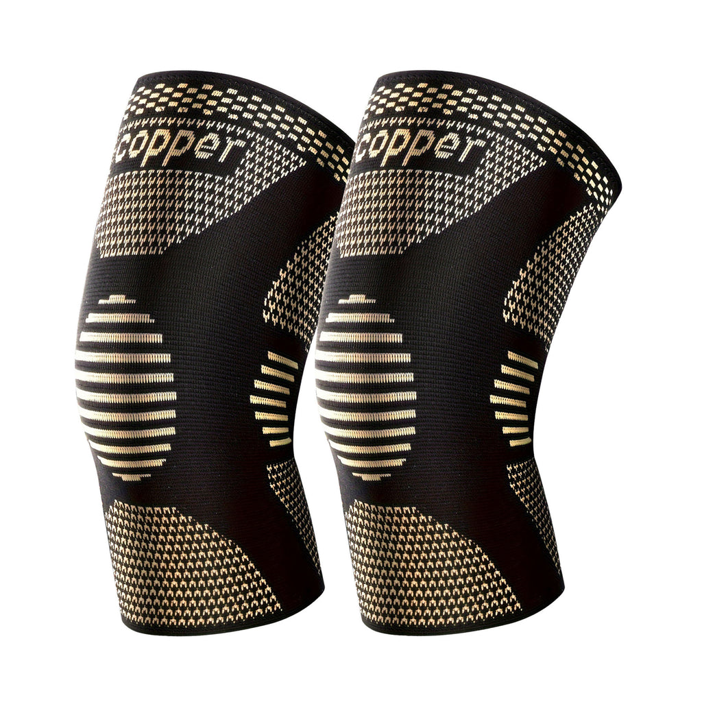 Copper Knee Compression Sleeve – Single Support for Sports & Fitness